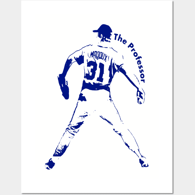 Greg Maddux The Professor Wall Art by Pastime Pros